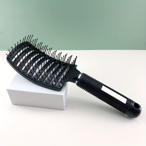 Curved Vented Styling Hair Brushes with Detangling Pins, Professional Paddle Detangler Hairbrush for All Hair Types For Women, Men, Wet And Dry Hair B Curved Vented Styling Hair Brushes with Detangling Pins, Professional Paddle Detangler Hairbrush for All Hair Types For Women, Men, Wet And Dry Hair B