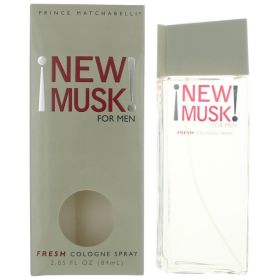 New Musk by Prince Matchabelli, 2.85 oz Fresh Cologne Spray for Men