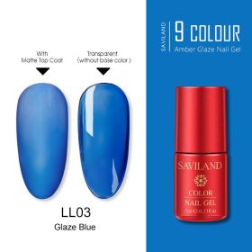 Transparent lasting phototherapy glue (Color: Blue)
